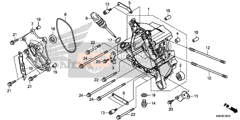 11338K40F00, Plaat, Stijfheid Boven, Honda, 0